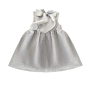 Vintage flower girl dress for toddler baby girl in wool blend A-line sleeveless design for wedding and winter occasions
