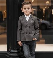 Boys formal blazer for school uniforms and special occasions in smart tailored design