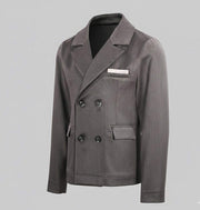 Boys formal blazer in classic single-breasted design for school and special occasions
