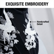 Women’s Strapless Corset & Bandage Skirt Set – Elegant Embroidered 2 Piece Work to Evening Outfit